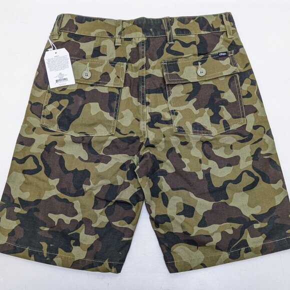 OBEY Shorts Men's Size 30 Green Camo Camouflage Lagger Pockets - NEW - Picture 2 of 9